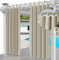 Ferocity Outdoor Vorhang Schlaufengardine 220 x 155 cm Gartenlauben Balkon-Vorhänge Gardinen Verdunkelungsvorhänge mit Schlaufen, Vorhang Wasserdicht für Pavillon Strandhaus (1 Panel) Beige [129]