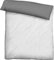 biberna 0636047 Mix & Match Bettbezug Mako-Baumwoll-Satin 1x 135x200 cm, sturmgrau