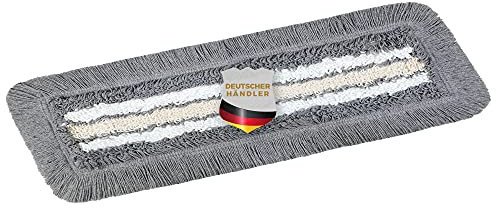 Okaei 1 funda para mopa (60 cm) – para hospitales e instalaciones de cuidado – Funda de limpiaparabrisas con propiedades de deslizamiento óptimas para un trabajo ergonómico – Gris