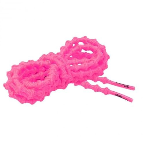 CORD ON Cordón Técnico Deportivo [1 par] Cordones Ajustables Que No Necesitan Atarse para Zapatillas de Running - 3.1mm x 7mm Diámetro Fucsia Flúor 90cm