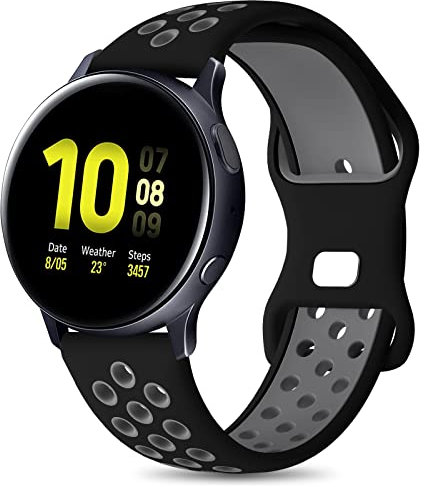 Syxinn Compatibile con Cinturino Samsung Galaxy Watch Active/Active 2 40mm 44mm, Galaxy Watch 4/4 Classic 20mm, Silicone Bracciale per Galaxy Watch 3 41mm/Galaxy Watch 42mm/Gear S2 Classic