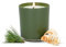 ZirbenDuftkerze Luxury Green Edition - handgemachte Kerze - bis zu 40 Stunden Brenndauer