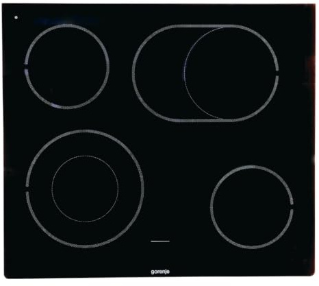 gorenje 699570 Glaskeramikplatte 595x520mm für Kochfeld | Herdplatte, Kochstelle, Kochfeldscheibe, Glaskeramik, Kochfeldzubehör, Originalteil, Ersatzteil