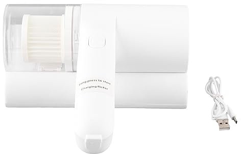 Aspirador de Cama, Aspirador de Colchón de Mano Inalámbrico de Succión Fuerte con Removedor de ácaros Inalámbrico Ergonómico UV de 260 NM Limpia Eficazmente la Cama, Las Almohadas