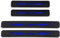 Car Door Sill Scuff Plate Cover for Opel Corsa D B E, Carbon Fiber Kick Plates Welcome Pedal Protector Decorative Sticker Auto Threshold Non-Slip Entry Guard Trim, 4Pcs