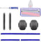Chuancheng Weiche Plüschstreifen + Achsen + Rollen + Schraubendreher für Dyson V6 V7 V8 V10 V11 Soft Roller Head Staubsauger Zubehör Kit Ersatzteile