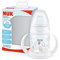 NUK First Choice Sippy Cup | 150 ml | Easy-Grab Handles & Orthodontic Silicone Spout | Leak-Proof | 6-18 Months | Anti-Colic | Temperature Control | BPA-Free | Balloons (White)