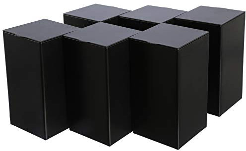 Dosenritter | 6 x eckige Vorratsdose/Teedose, aromadicht aus Metall für ca. 150g Earl Grey | 12,8 x 6,8 x 6,8 cm (H,B,T) | auch ideal als Kaffee- oder Gewürzdose