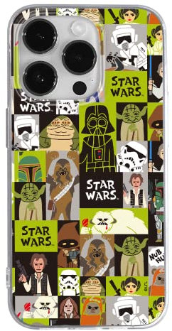 ERT GROUP mobile phone case for Apple Iphone 14 PRO original and officially Licensed Star Wars pattern Star Wars 033 optimally adapted to the shape of the mobile phone, case made of TPU