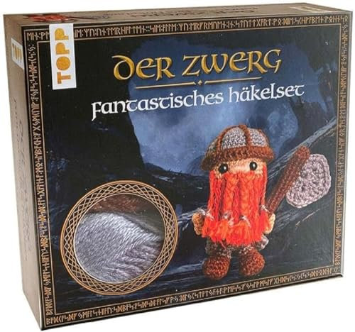 TOPP Frech Fantastisches Häkelset Zwerg, Bunt, White