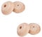 Solid Wood Furniture Replacement Legs,Wooden Bun Feet,Round Cabinets Legs Raised Legs for Kitchen Sofas TV Cabinets Dressers Chairs Stools Bookshelves,Set of 4,with Screws (20mm/0.79in,Unfinished)