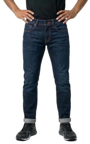 Revit Lewis Selvedge TF Motorcykel jeans, dunkelblau, 31/34