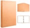 2 Stücke A5 Ringbuchordner, Kraftpapier-Einband, Ringordner A5 Nachfüllbar 3 Ringe, Lose BläTter Notizbuch Abdeckung, Metall-Drei-Loch-Binder für Tagebuch Scrapbook Schule Büro Reise (B)