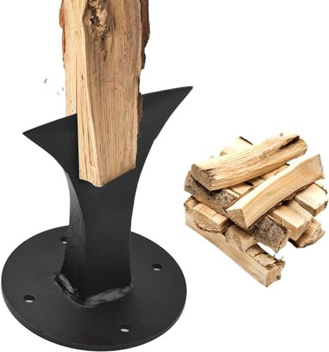 Weytoll Quick Manueller Holzspalter, Holzspalter Manuell, Schrauben Installation und -fixierung, für Holz unter 50cm, Heim-und Outdoor-Camping Feuerstellen, arbeitssparend Protokollspalter