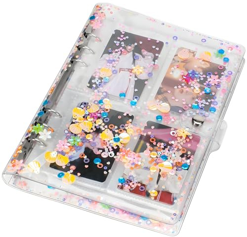 A5 Photocard Binder, Clear K-Pop Korean Pop Photocard Holder Binder Book, 200 Pockets Instax Photo Album for Polaroid Snap Kpop Photocard Holder Book/​Fujifilm Instax Mini straykids album