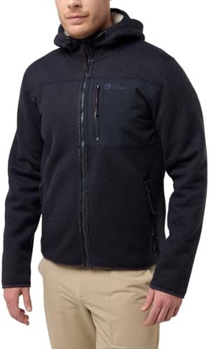 Jack Wolfskin Herren Kaminfeuer Hooded Jkt M, Dark Navy, M EU