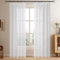 Softalker Gardinen mit Kräuselband Vorhang 2er Set 250 cm Extra Lange Gardine und Vorhänge Wohnzimmer 140 cm Breit für Schiene Voile Curtains Living Room