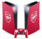 Head Case Designs Offizielle Arsenal FC Home 2023/24 Wappen-Set Vinyl Frontplatte Haut Gaming Aufkleber Abziehbild kompatibel mit Sony Playstation 5 PS5 Digital Edition Console & DualSense Controller
