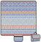 Picknickdecke Wasserdicht Sandfrei, 200x200cm Waschbare Stranddecke mit Tragegriff, Tragbar Strandmatte für 4-6 Personen, Outdoor Camping Decke für Park, Garten, Gras, Wandern - Retro Ethno Stil