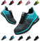 Bawalon Arbeitsschuhe Leicht Herren Sicherheitsschuhe Damen rutschfest Sportlich Stahlkappenschuhe Atmungsaktiv mit Stahlkappe Arbeitsschutzschuhe helles Cyan EU 42
