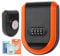 Magnetic Key Holder Under Car with Combination Lock, Hide a Key Box Waterproof Outdoor, Car Key Holder Magnetic Key Box with Strong Magnet (Orange)