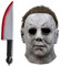 Byhsoep Michael Myers Maske Kopf mit Gefälschtes Messer, Grusel Halloween Masken Horror Latex Mike Myers Mask Cosplay Costume für Karneval, Party