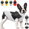 YOUYIKE Welpen Jacken Warm, Warme Haustier Jacke, Halbtarnung Hundemantel Hundejacke Wasserdicht, Haustier Kleidung Winterjacke Hunde Mantel für Kleine Mittlere (grau, L)