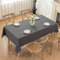 Moonooda Tischdecke Dunkelgrau Waschbar, 140X180cm Tischdecken Tischtuch aus Polyester, Leicht wasserabweisend mit Lotuseffekt, Dauerhaft Kratzfest für Haus, Hochzeiten, Party