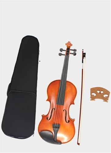Violine Massivholz Matt Violine Erwachsene Fichtendecke Ebenholzgriffbrett Solovioline(1/16)