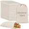 Sachet en Toile de Jute 12PCS 20x30cm Avec Cordon de Serrage - Petit Sac Cadeau pour Confetti, Mariage, Bonbons, Partie, Cosmétiques, Bijoux
