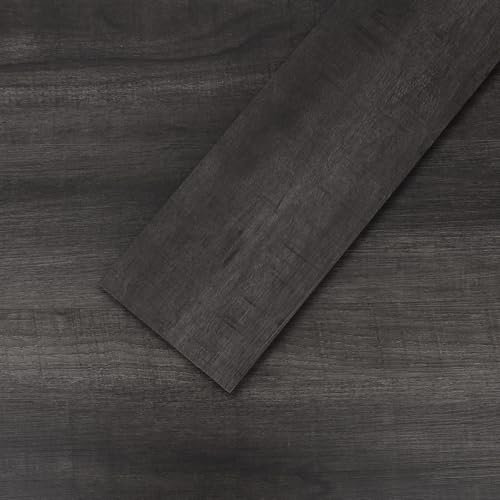 Mysflosy Vinylboden Selbstklebend, PVC Bodenbelag holzoptik wasserdicht, Eiche Treibholzgraue 15,24cm x 91,44cm vinyl bodenbelag, 16 Dielen, Abdeckung 2,23m²