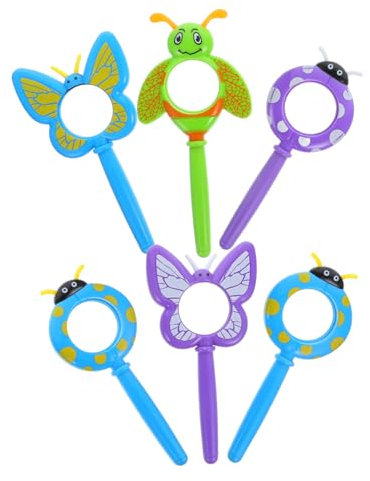 Lurrose 6stücke Handheld Lupe Für Junge Mädchen Robust Und Sicher Mit Bezauberndem Design Einfach Zu Bedienen Für Erkundung Der Natur