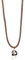 Purelei® Muschel-Kette mit gedrehtem Band – Maritimer Anhänger & Edelstahl in Gold, Silber oder Roségold – 40–45 cm – Dunkelbraun – Sommerlicher Boho-Stil (Silver)
