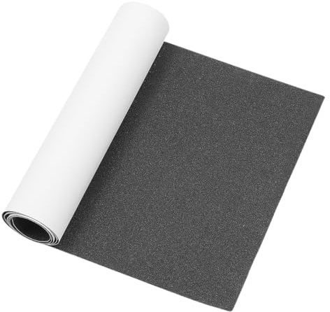 Hemobllo Grip - Cinta adhesiva para monopatín, color negro, antideslizante, PVC, fácil protección, monopatín y patinete Freestyle