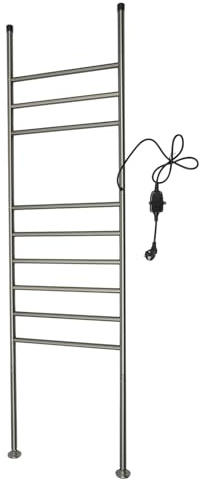 PromiseFly Porte-serviettes électrique sur pied 150 W 42,5 x 160 cm Radiateur à serviettes intelligent étanche Porte-serviettes pour salle de bain, balcons, chambre à coucher