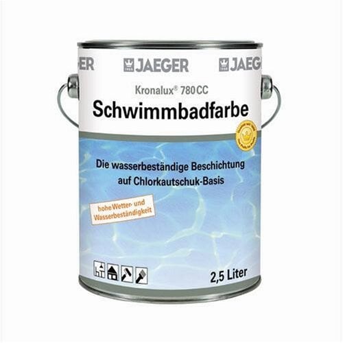 Jaeger Schwimmbadfarbe Poolfarbe 750 ml, weiss