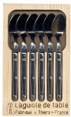 Coffret de 6 cuillères à café Laguiole inox