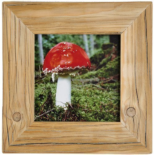 Mein Landhaus Bilderrahmen aus echtem Alt-Holz Stil Vintage, rustikal - handgefertigte Unikate in hell-braun 24x30cm