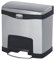 Rubbermaid Commercial Products Slim Jim® Tretmülleimer aus Metall | Pedal an der breiten Seite | 15-Liter-Mülleimer aus Edelstahl | Innenraum-Mülleimer für Medizin, Büro und Gewerbe | 1901982