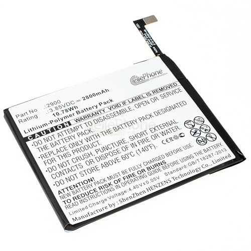 cellePhone Akku Li-Polymer kompatibel mit BQ Aquaris X5 (Ersatz für 2900)