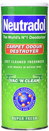 Neutradol Shake It Fresh Carpet Deodoriser, Odour Neutraliser for Carpets & Rugs, Super Fresh, 350g