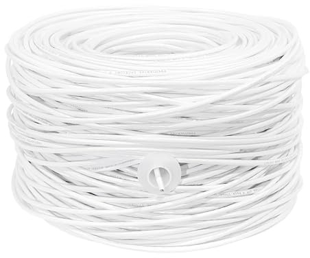 Premiertek 1000Ft Cat6 23AWG UTP Solid 4-pairs Network Ethernet LAN Cable Bulk White (CAT6-CCA-1KFT-W)