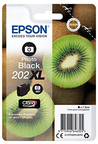 Epson 2893481 202XL 7,9 ml 800 Seiten Fotoschwarz Tintenpatrone – Tintenpatronen (Epson, Fotoschwarz, Expression Photo XP-6000, XP-6005, 7,9 ml, 800 Seiten)