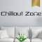 WANDKINGS Wandtattoo - Chillout Zone - 240 x 26 cm - Gold - Wähle aus 5 Größen & 35 Farben