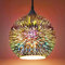 Frideko Glass Pendant Light, 3D Colourful Fireworks Creative Light Fitting for Loft Home Office Restaurant Dining Room Garden (ø20CM)