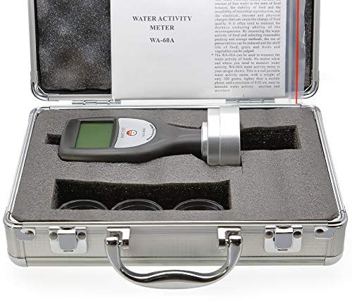 AMTAST Wasseraktivität Meter AW-Wert Messen Und Überwachen Tester Wasseraktivitätsmesser Smart Food Wasseraktivität Prüfgerät Messer für Ruckelfreies Trocken Frucht Korn Gemüse AW-Monitor
