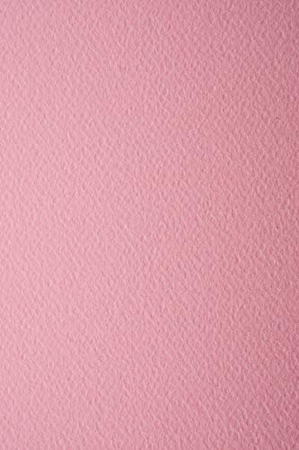 Netuno 10x Tonkarton Rosa einseitig strukturiert DIN A4 210x 297 mm 220g Prisma Rosa Fotokarton mit Struktur Karten-Karton mit Textur farbig A4 Bastel-Karton bunt strukturiert Bastelkarton