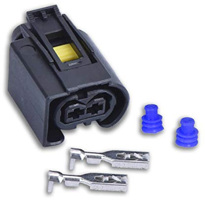 Connecteur compatible injecteur Bosch - 2 broches (A1685452928 (Femelle) 50290937, L-BW50290937 (1)