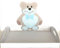 Cesto Vassoio MIKEY Compleanno Battesimo base cm44x29 Alta 5 Elegante Made in Italy (MIKEY AZZURRO)
