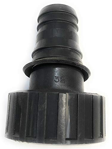 Raccord cannelé PVC pression écrou tournant à visser F Ø 32-1pouce
